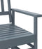 vidaXL - Schuifbankje - 118x70x104,5 - cm - massief - populierenhout - grijs