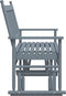 vidaXL - Schuifbankje - 118x70x104,5 - cm - massief - populierenhout - grijs