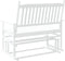 vidaXL - Schuifbankje - 118x70x104,5 - cm - massief - populierenhout - wit