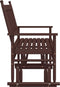 vidaXL - Schuifbankje - 118x70x104,5 - cm - massief - populierenhout - bruin