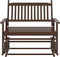 vidaXL - Schuifbankje - 118x70x104,5 - cm - massief - populierenhout - bruin