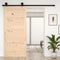 vidaXL - Schuifdeur - 100x1,8x204,5 - cm - massief - grenenhout
