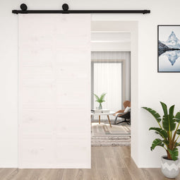 vidaXL - Schuifdeur - 100x1,8x214 - cm - massief - grenenhout