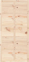 vidaXL - Schuifdeur - 100x1,8x214 - cm - massief - grenenhout