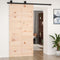 vidaXL - Schuifdeur - 100x1,8x214 - cm - massief - grenenhout