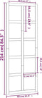 vidaXL - Schuifdeur - 100x1,8x214 - cm - massief - grenenhout