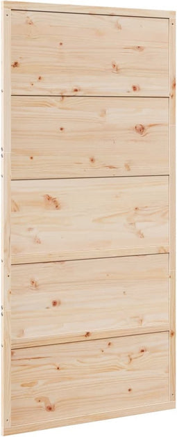 vidaXL - Schuifdeur - 100x208 - cm - massief - grenenhout