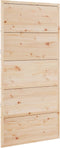 vidaXL - Schuifdeur - 100x208 - cm - massief - grenenhout