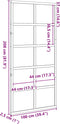 vidaXL - Schuifdeur - 100x208 - cm - massief - grenenhout