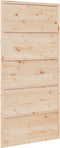 vidaXL - Schuifdeur - 100x208 - cm - massief - grenenhout