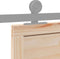 vidaXL - Schuifdeur - 100x208 - cm - massief - grenenhout