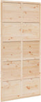 vidaXL - Schuifdeur - 100x208 - cm - massief - grenenhout