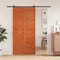 vidaXL - Schuifdeur - 100x208 - cm - massief - grenenhout - wasbruin