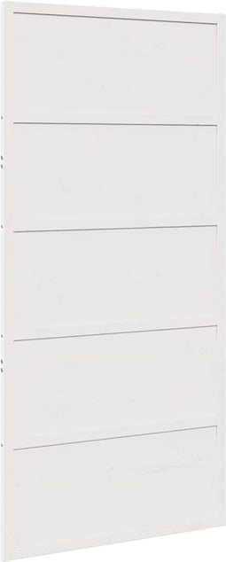 vidaXL - Schuifdeur - 100x208 - cm - massief - grenenhout - wit