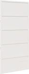 vidaXL - Schuifdeur - 100x208 - cm - massief - grenenhout - wit