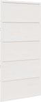 vidaXL - Schuifdeur - 100x208 - cm - massief - grenenhout - wit