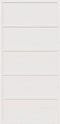 vidaXL - Schuifdeur - 100x208 - cm - massief - grenenhout - wit