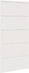 vidaXL - Schuifdeur - 100x208 - cm - massief - grenenhout - wit