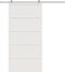 vidaXL - Schuifdeur - 100x208 - cm - massief - grenenhout - wit