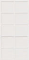 vidaXL - Schuifdeur - 100x208 - cm - massief - grenenhout - wit