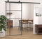 vidaXL - Schuifdeur - 102,5x205 - cm - ESG-glas - en - aluminium - zwart