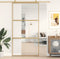 vidaXL - Schuifdeur - 102,5x205 - cm - helder - ESG-glas - en - aluminium - goudkleur