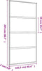 vidaXL - Schuifdeur - 102,5x205 - cm - helder - ESG-glas - en - aluminium - goudkleur