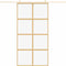 vidaXL - Schuifdeur - 102,5x205 - cm - helder - ESG-glas - en - aluminium - goudkleur