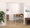vidaXL - Schuifdeur - 102,5x205 - cm - mat - ESG-glas - en - aluminium - wit