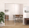 vidaXL - Schuifdeur - 102,5x205 - cm - mat - ESG-glas - en - aluminium - wit