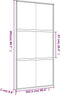vidaXL - Schuifdeur - 102,5x205 - cm - mat - ESG-glas - en - aluminium - goudkleurig