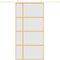 vidaXL - Schuifdeur - 102,5x205 - cm - mat - ESG-glas - en - aluminium - goudkleurig