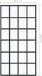 vidaXL - Schuifdeur - 102x205 - cm - ESG-glas - en - aluminium - zwart