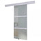 vidaXL - Schuifdeur - 178 - cm - glas - en - aluminium - zilverkleurig