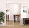 vidaXL - Schuifdeur - 76x205 - cm - ESG-glas - en - aluminium - wit