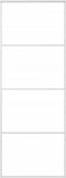 vidaXL - Schuifdeur - 76x205 - cm - ESG-glas - en - aluminium - wit