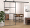 vidaXL - Schuifdeur - 76x205 - cm - ESG-glas - en - aluminium - wit
