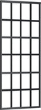 vidaXL - Schuifdeur - 76x205 - cm - ESG-glas - en - aluminium - zwart
