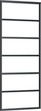 vidaXL - Schuifdeur - 76x205 - cm - ESG-glas - en - aluminium - zwart