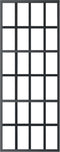 vidaXL - Schuifdeur - 76x205 - cm - ESG-glas - en - aluminium - zwart
