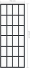 vidaXL - Schuifdeur - 76x205 - cm - ESG-glas - en - aluminium - zwart