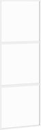 vidaXL - Schuifdeur - 76x205 - cm - gehard - glas - en - aluminium - wit