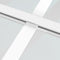 vidaXL - Schuifdeur - 76x205 - cm - mat - ESG-glas - en - aluminium - wit