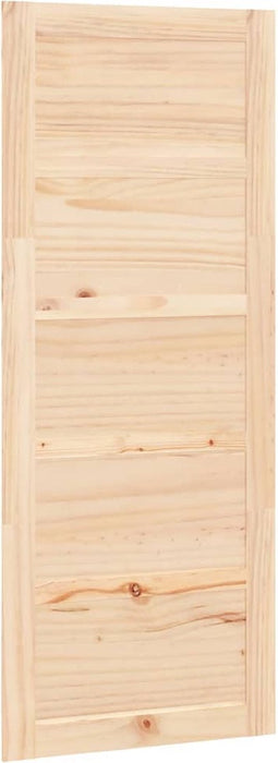 vidaXL - Schuifdeur - 80x1,8x204,5 - cm - massief - grenenhout