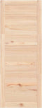 vidaXL - Schuifdeur - 80x1,8x204,5 - cm - massief - grenenhout