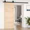 vidaXL - Schuifdeur - 80x1,8x204,5 - cm - massief - grenenhout