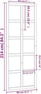 vidaXL - Schuifdeur - 80x1,8x214 - cm - massief - grenenhout