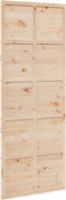 vidaXL - Schuifdeur - 80x208 - cm - massief - grenenhout