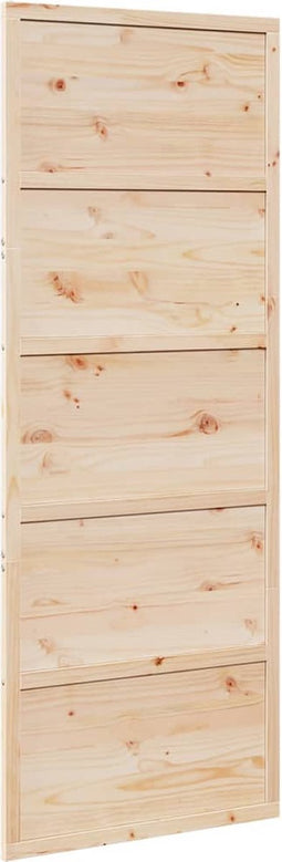 vidaXL - Schuifdeur - 80x208 - cm - massief - grenenhout