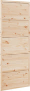 vidaXL - Schuifdeur - 80x208 - cm - massief - grenenhout